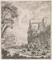 KG 05352
<br/>
Schapen temidden van ruïnes
<br/>
<em>Meyeringh, Albert (1645-1714)</em>